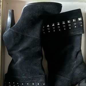Studded suede vintage Michael kora boots